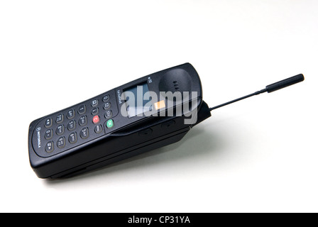 Allgemeines Bild eines Motorola mr30 Mobiltelefons startete im Jahr 1994 mit der Werbung von "kleinen ordentlich leichte Handy"! Stockfoto