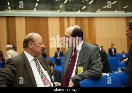 S.e. Herr Botschafter Bassam Sabbagh, ständiger Vertreter der Syrien bei den Vereinten Nationen in Wien.  Botschafter Bassam Sabbagh, Stockfoto