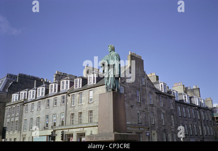 Thomas Chalmers Statue, schottischer Mathematiker & Führer der Free Church Of Scotland, George Street, Edinburgh, Schottland, Großbritannien Stockfoto