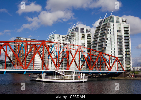 Detroit-Brücke Salford Kais größere Manchester England uk Stockfoto