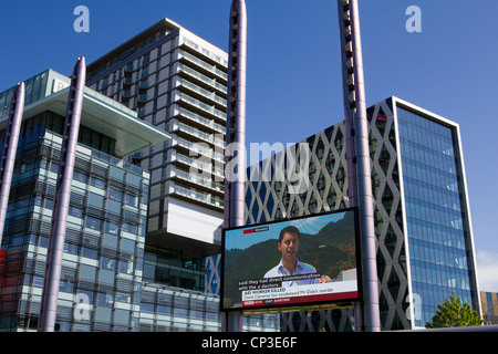 Media City UK Salford Quays an den Ufern des Manchester Ship Canal in der Nähe von Manchester Midlands England uk gb Stockfoto