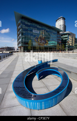 Media City UK Salford Quays an den Ufern des Manchester Ship Canal in der Nähe von Manchester Midlands England uk gb Stockfoto