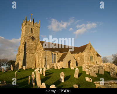 Allerheiligen Kirche Godshill Dorf Isle Of Wight England UK Stockfoto