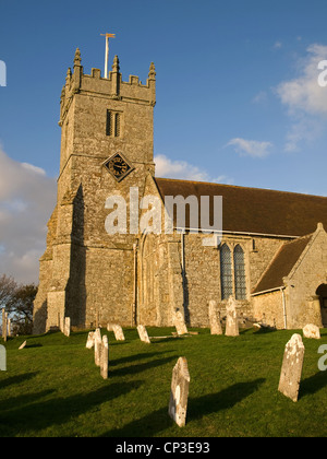 Allerheiligen Kirche Godshill Dorf Isle Of Wight England UK Stockfoto