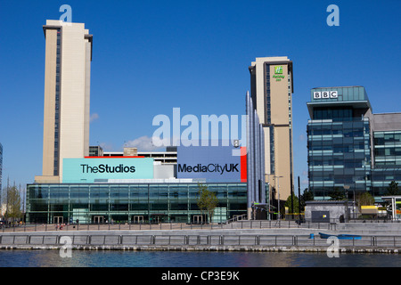 Media City UK Salford Quays an den Ufern des Manchester Ship Canal in der Nähe von Manchester Midlands England uk gb Stockfoto