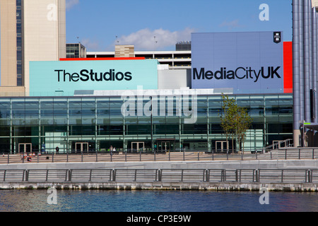 Media City UK Salford Quays an den Ufern des Manchester Ship Canal in der Nähe von Manchester Midlands England uk gb Stockfoto