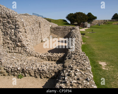 Die Ruinen der Eisenzeit Hügel Fort Old Sarum Salisbury Wiltshire Hampshire England UK Stockfoto