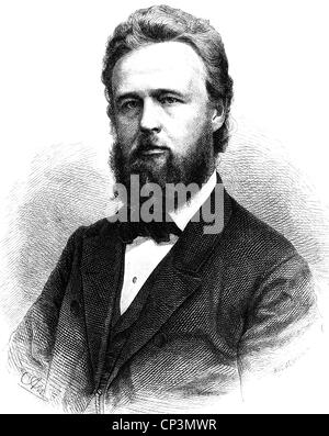 Kapp, Friedrich, 13.4.188 - 27.10.1884-10. Deutscher Politiker und Historiker, Porträt, Holzgravur, 19. Jahrhundert, Stockfoto