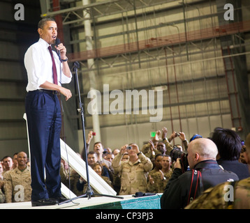 Präsident Barack Obama Besuch in Afghanistan Stockfoto