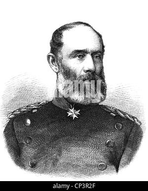 Wittich, Ludwig von, 15.10.186 - 2.10.1884, preussischer General, Porträt, Holzgravur, 1870, Stockfoto