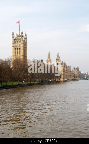 Houses of Parliament. Palast von Westminster angesehen Lambeth Bridge. London. England Stockfoto