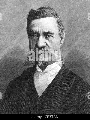 SIR RICHARD TEMPLE, 1. Baronet (1826-1902), britischer Politiker und Kolonialbeamter in Indien Stockfoto