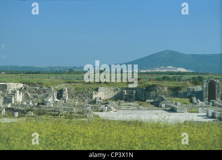 Lazio - natürliche archäologischen Park Vulci - Ruinen der etruskischen Stadt. Stockfoto