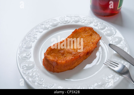 Torrija, Spanisch Ostern Dessert. Stockfoto