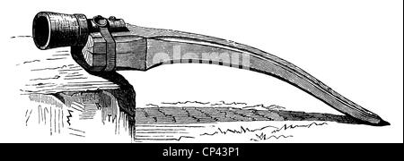 Militär, Artillerie, Kanone, Bombarde, Anfang des 15. Jahrhunderts, Holzstich, 19. Jahrhundert, Kanone, Kanonen, Kanonen, Kanonen, Kanonen, Waffen, Waffen, Waffen, Waffen, Waffen, Waffen, Waffen, Technik, Technik, Technik, Mittelalter, historisch, historisch, mittelalterlich, Zusatzrechte-Clearences-nicht vorhanden Stockfoto