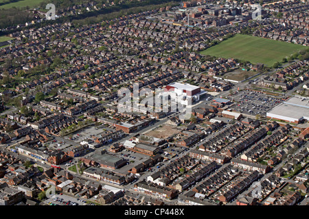 Luftaufnahme von Ashby Road, Scunthorpe Stockfoto