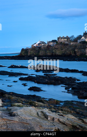 St Andrews in der Abenddämmerung aus Doo Craigs Fife Schottland Stockfoto