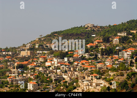 Osmanische Ära Stadt Deir al-Qamar, Chouf Berge, Libanon. Stockfoto