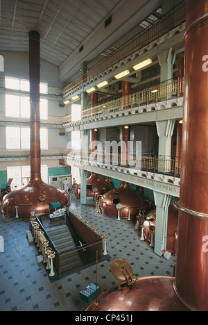 Dänemark - Kopenhagen, Carlsberg-Brauereien. Die Halle der Standbilder. Stockfoto