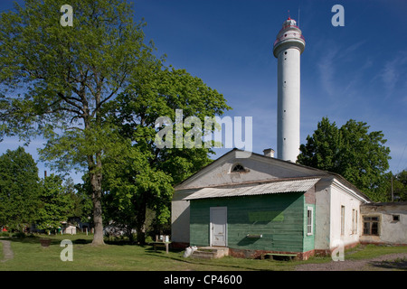 Lettland Region Kurzeme (Courland) Talsi Bezirk Mikeltornis. Leuchtturm (gegründet 1884, tatsächliche Turm ist von 1955) typische Stockfoto