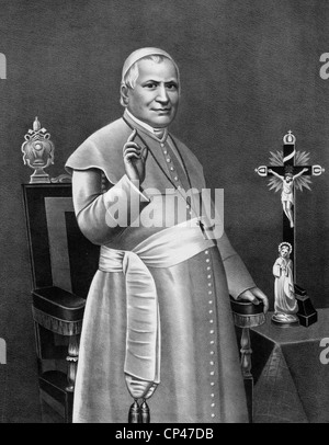 PAPST PIUS IX. (1792-1878) Stockfoto