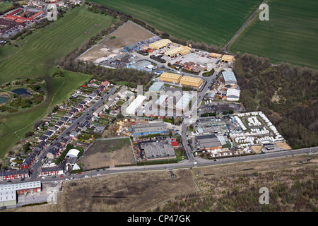 Luftaufnahme des Gewerbegebietes Lidgett Lane in der Nähe von Barnsley & Rotherham Stockfoto