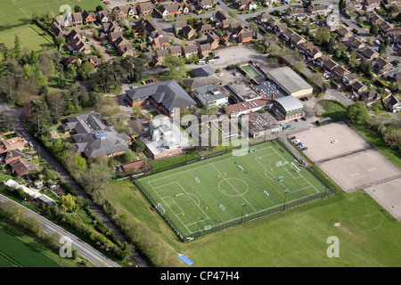 Luftbild der Lenham School, Lenham, Kent Stockfoto