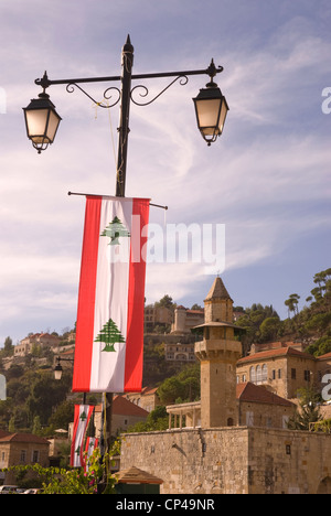 Osmanische Ära Stadt Deir al-Qamar, Chouf Berge, Libanon. Stockfoto