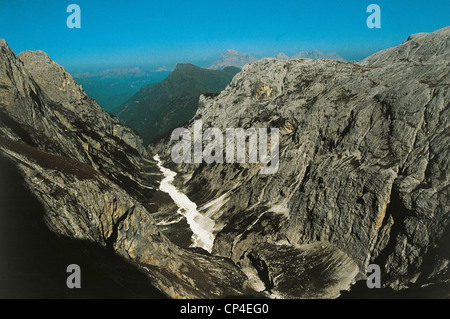 Trentino-Rad PN PANEVEGGIO S. Martino Valle Comelle Stockfoto