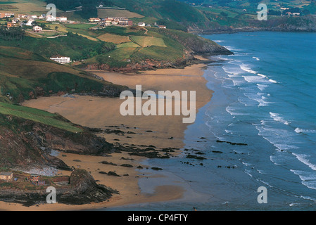 Spanien - Asturien - der kantabrischen Küste des Atlantischen Ozeans in Cabo Torres, in der Nähe von DiGijon. Stockfoto