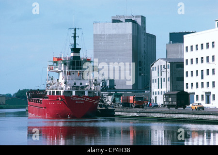 Dänemark - Insel Fünen (Fyn) - Odense, Port. Stockfoto