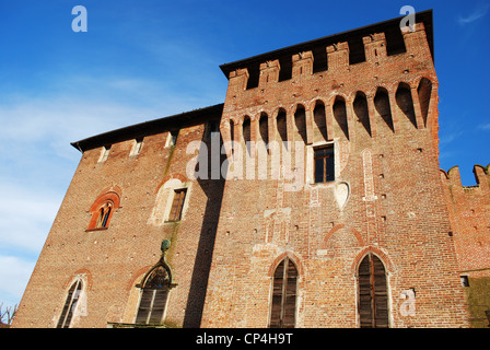 Mittelalterliche Burg, San Colombano al Lambro, Lombardei, Italien Stockfoto