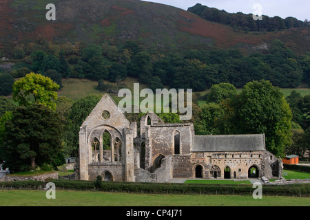 United Kingdom - England - Wales - Llangollen. Ruinen der Valle Crucis Zisterzienserabtei, 1201 gegründet. Stockfoto