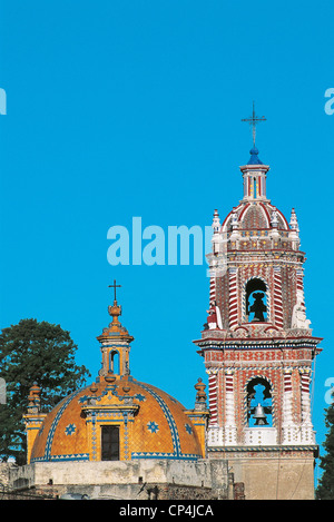 Mexiko-Kirche von SANTA MARIA Tonantzintla in PUEBLA Stockfoto