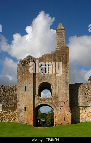 United Kingdom - England - Dorset - Sherborne. Ruinen der alten Burg (erbaut im 12. Jahrhundert). Stockfoto