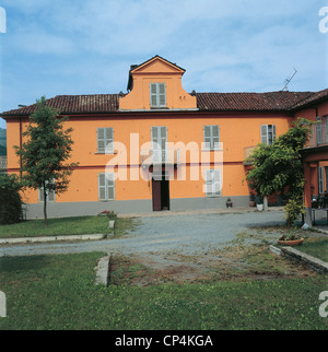 S. STEFANO BELBO Piemont-Langhe (CN)-Haus des Cesare Pavese Stockfoto