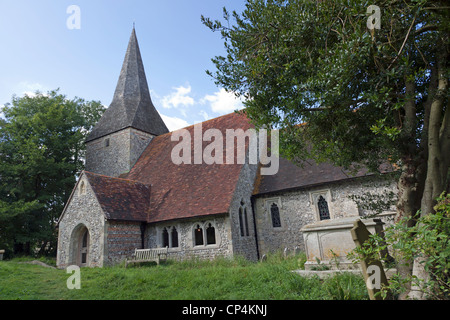 Berwick Kirche East Sussex Stockfoto