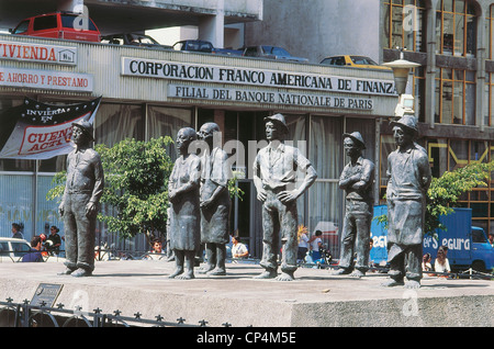 Costa Rica - San Jose. Denkmal, bekannt als "Los Kanonenbunker. Stockfoto