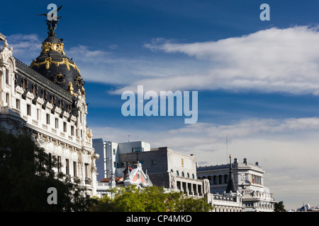 Spanien, Madrid, Centro Region, Metropolitan Building, tagsüber Stockfoto