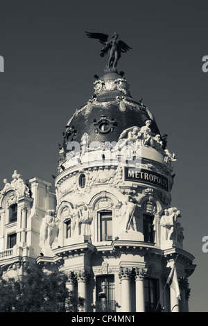 Spanien, Madrid, Centro Region, Metropolitan Building, tagsüber Stockfoto