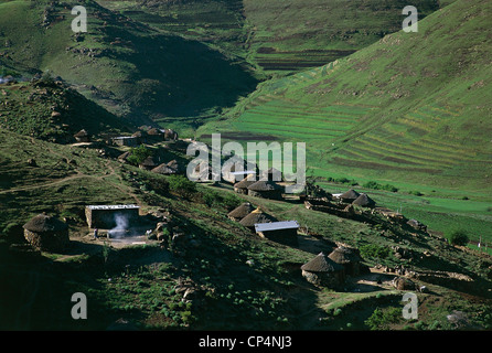 Lesotho - Thaba-Tseka-Distrikt - Hochland Stockfoto