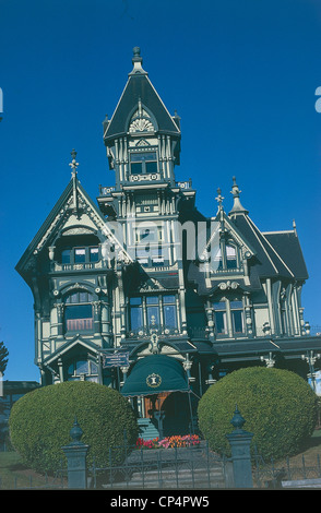 UNIDO Staaten von Amerika - California - Eureka. Der Carson-Villa in der Altstadt oder viktorianischen goldenen Zeitalters, 1886. Stockfoto