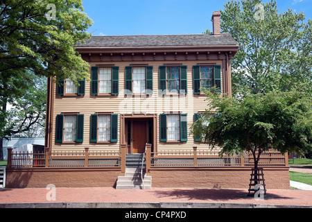 Abraham Lincolns Haus in Springfield Stockfoto