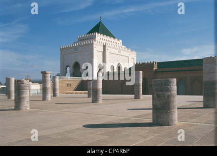 Marokko-Rabat. Mausoleum von Mohammed V (1909-1961) beherbergt auch Überreste von König Hassan II (1929-1999) sein Bruder, Prinz Stockfoto