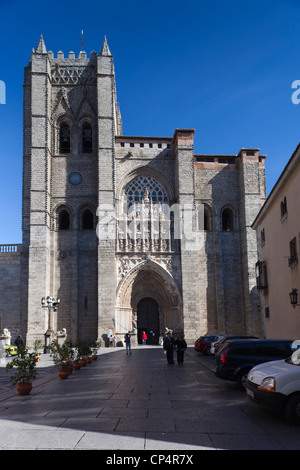 Spanien, Castilla y Leon Region, Provinz Avila, Avila, Avila Kathedrale Stockfoto