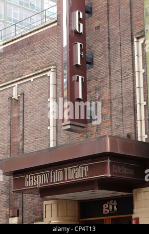 Glasgow Film Theatre Schild, Rose Street, Schottland, Großbritannien Stockfoto