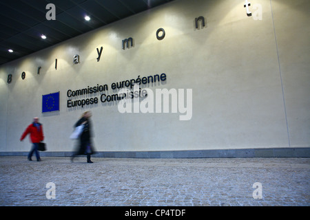 Berlaymont-Gebäude ist ein Bürogebäude in Brüssel, Belgien, die beherbergt das Hauptquartier der Europäischen Kommission Stockfoto