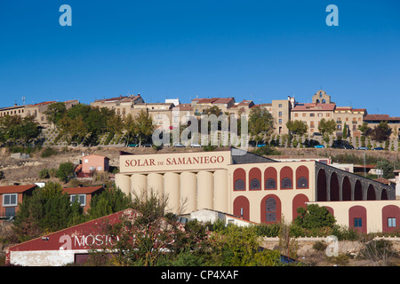 Spanien, Land Baskenland, La Rioja Gebiet, der Provinz Alava, Laguardia, Blick auf die Stadt Stockfoto