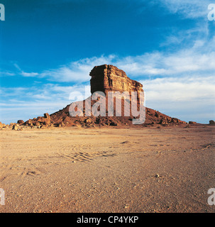 Algerien - der Sahara in der Nähe von In Salah. Stockfoto