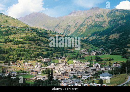 VALLE d ' Aosta Etroubles Stockfoto